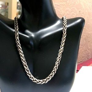 Silver Necklace stamped PD